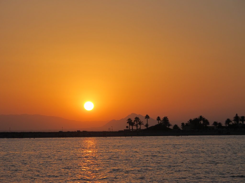 God natt fra Steinar og Janne utenfor Mar Menor.