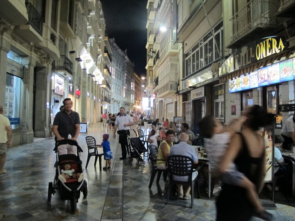 Gatelangs i Cartagena