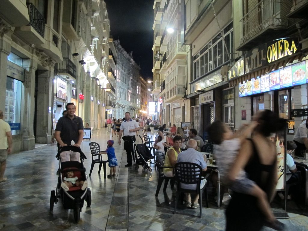 Gatelangs i Cartagena