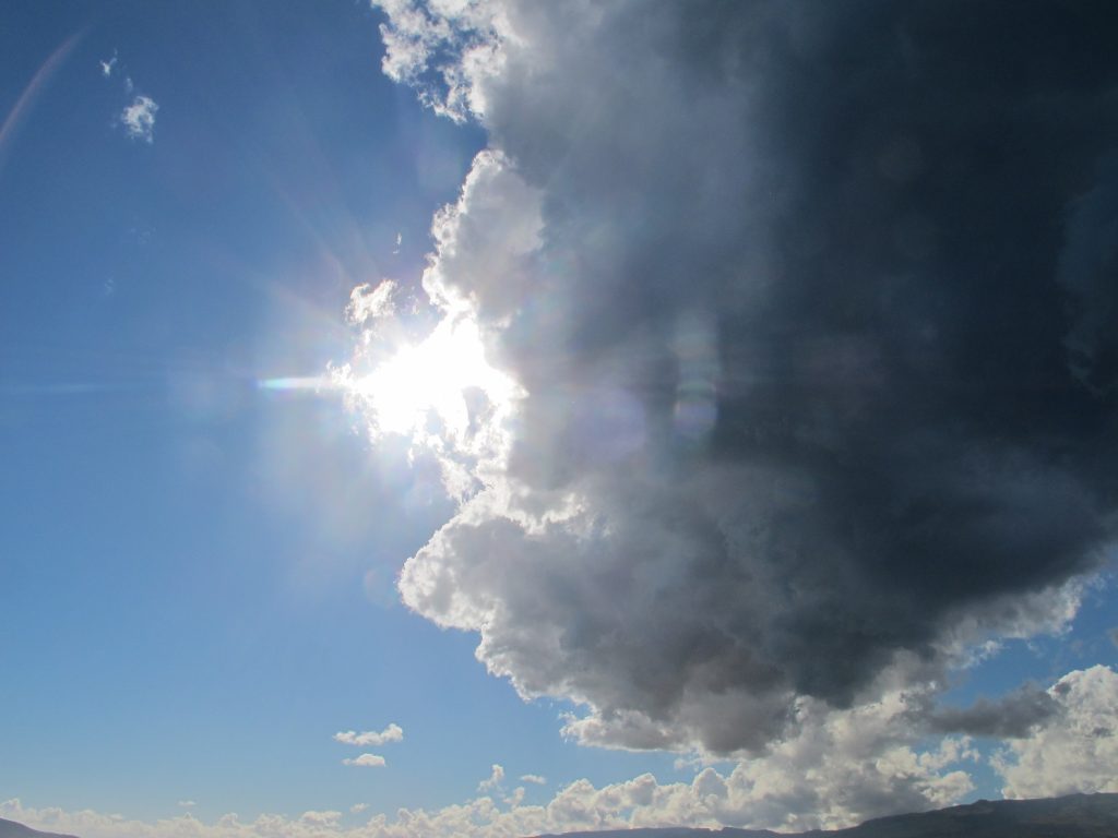 Da møtte vi på denne skyen.