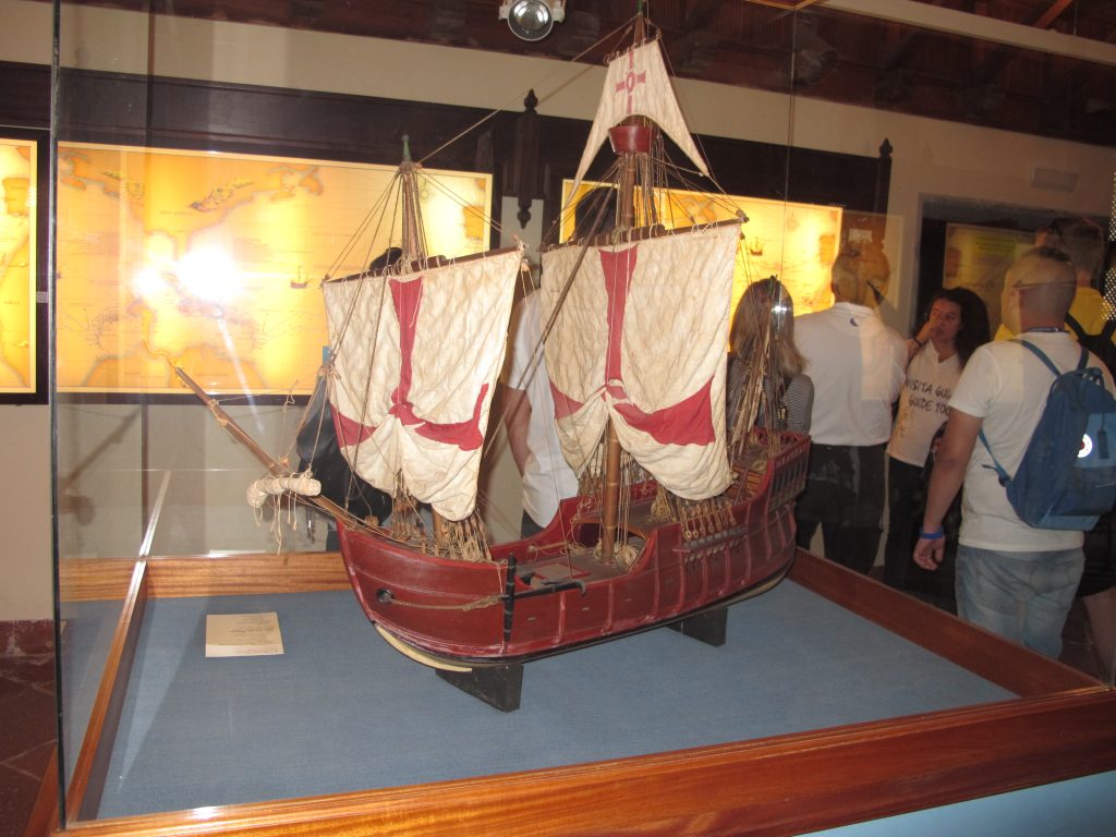 En kopi av ett av Colombus' skip. 